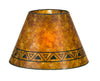 Amber Color Empire Shaped Mica Lamp Shades with Print