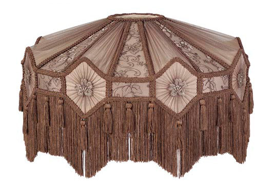 Mocha Brown Victorian Floor Lamp Shades - Gifts for You 'n Me