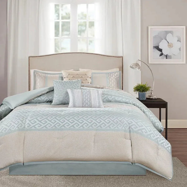 Bennett 7 Piece Jacquard Comforter Set by Madison Park - Gifts for You 'n Me