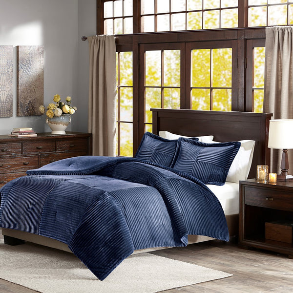 Parker Corduroy Plush Comforter Mini Set by Madison Park - Gifts for You 'n Me