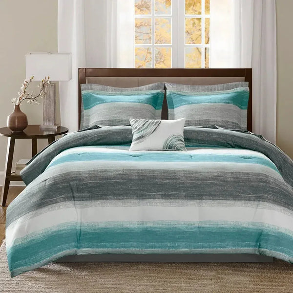Saben Complete Comforter and Cotton Sheet Set by Madison Park Essentials - Gifts for You 'n Me