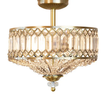 15.25"H Kendall Semi-Flush Mount Light - Gold