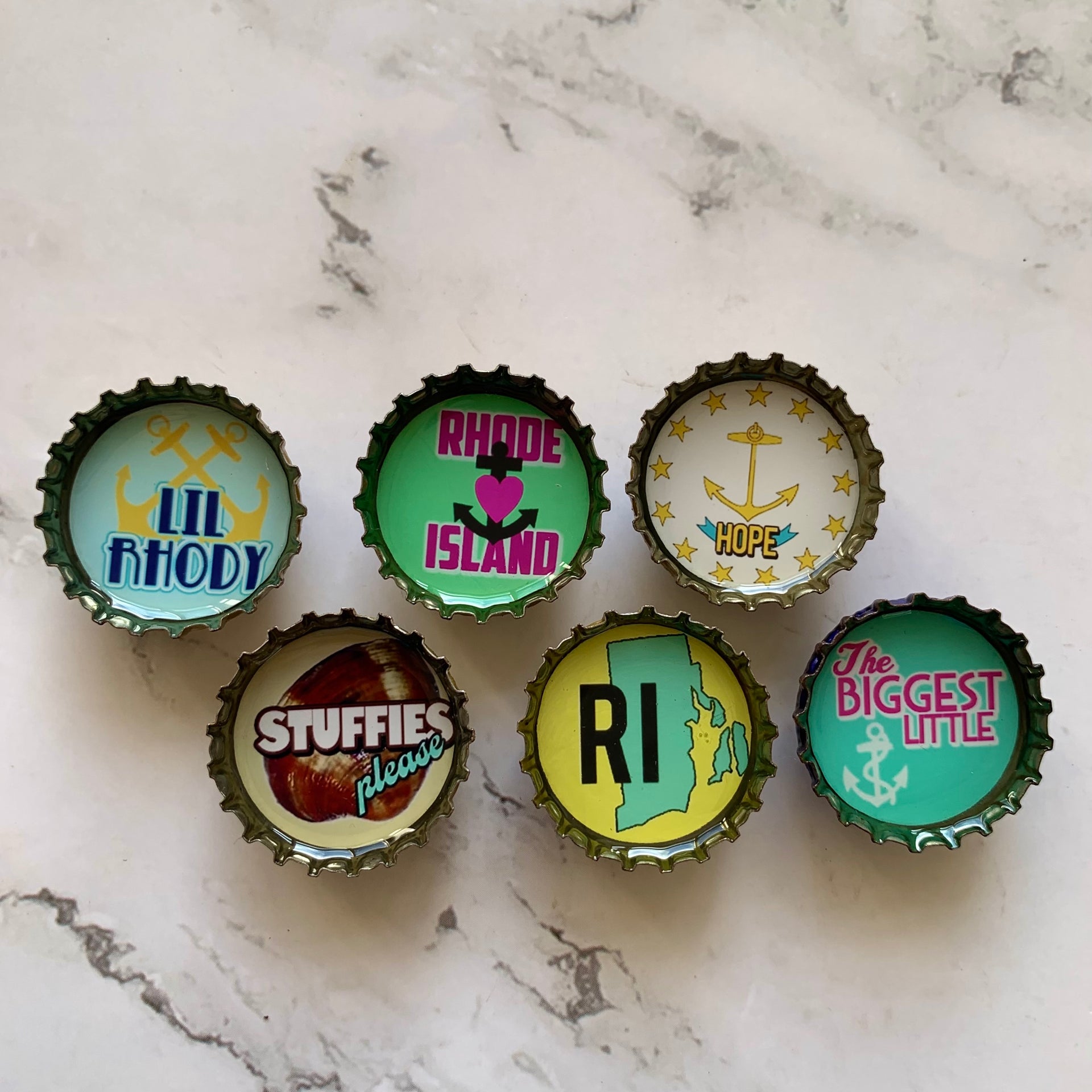 Rhode Island Magnets - Set of 6 - Gifts for You 'n Me