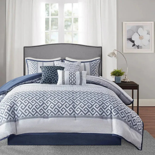 Bennett 7 Piece Jacquard Comforter Set by Madison Park - Gifts for You 'n Me