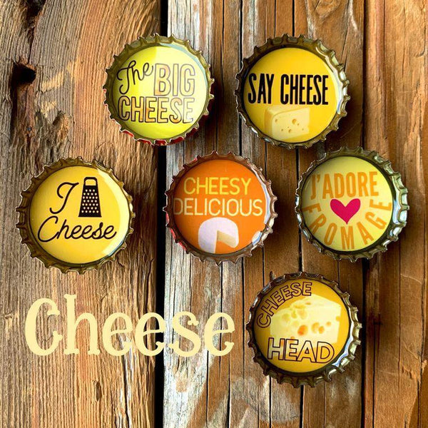 Cheese Magnets - Set of 6 - Gifts for You 'n Me