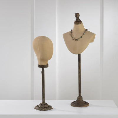 Antiqued Tabletop Head Form