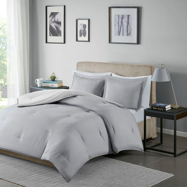 Hayden Reversible Yarn Dyed Down Alternative Comforter Set by Madison park Essentials - Gifts for You 'n Me