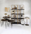 Gold Edge Metal Side Tables - Set of 3