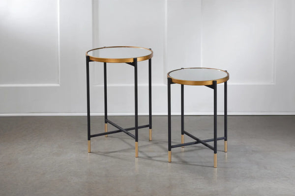Mirror Side Tables - Set of 2 - Gifts for You 'n Me