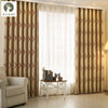 Factory direct supply of new eight-piece blossoming cloth curtains jacquard thickening double-sided curtain fabric simple living room bedroom