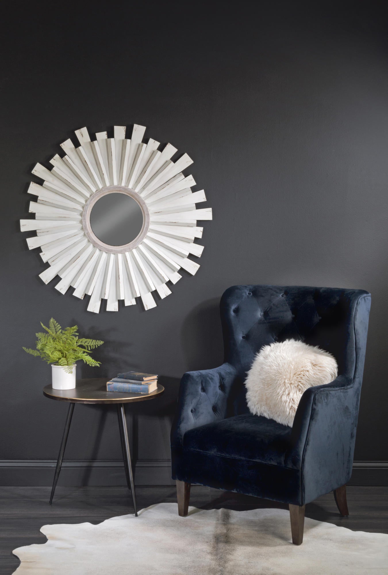 Gold Edge Metal Side Tables - Set of 3