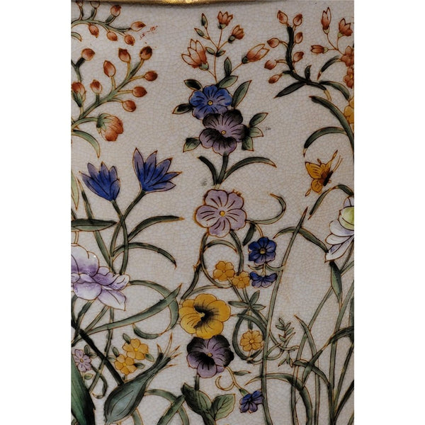 Tiger Lily Porcelain Canister Jar with Bronze Accent - Gloria - Gifts for You 'n Me