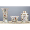 Tiger Lily Porcelain Canister Jar with Bronze Accent - Gloria