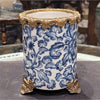Porcelain Ormolu Round Vase With Bronze - 14217