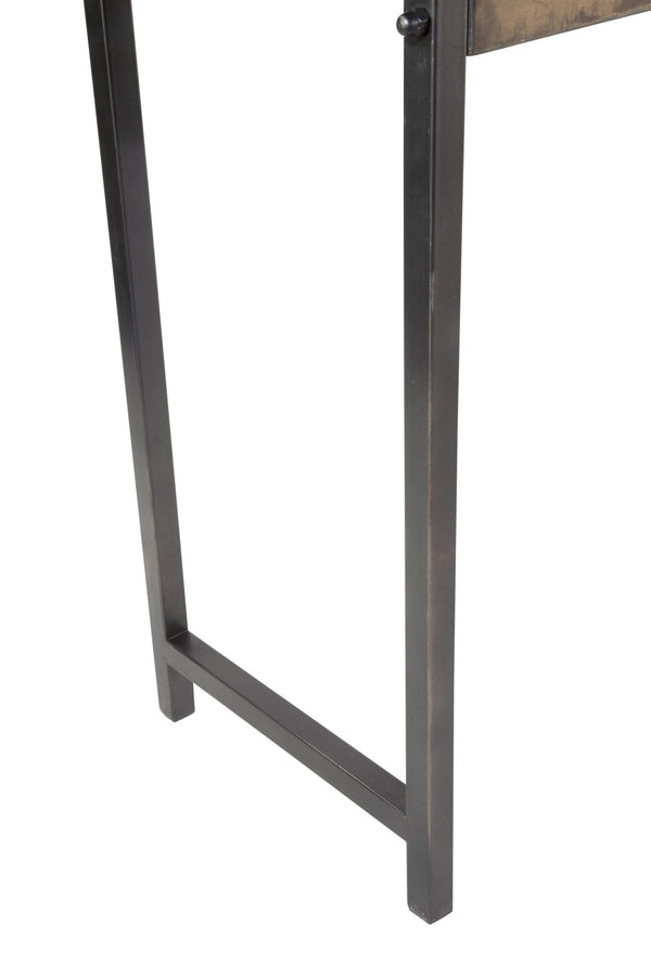 Industrial Bronze Metal Console Table