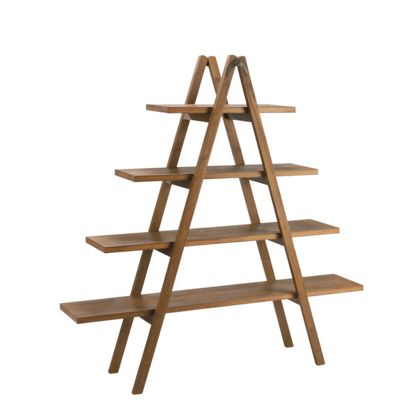 4 Tier A-Frame Display Shelf - Natural - Gifts for You 'n Me