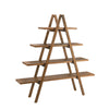 4 Tier A-Frame Display Shelf - Natural