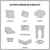 Jordan 24 Piece Room in a Bag by Madison Park Essentials