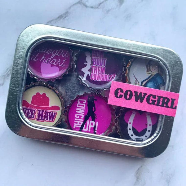 Cowgirl Magnets - Set of 6 - Gifts for You 'n Me