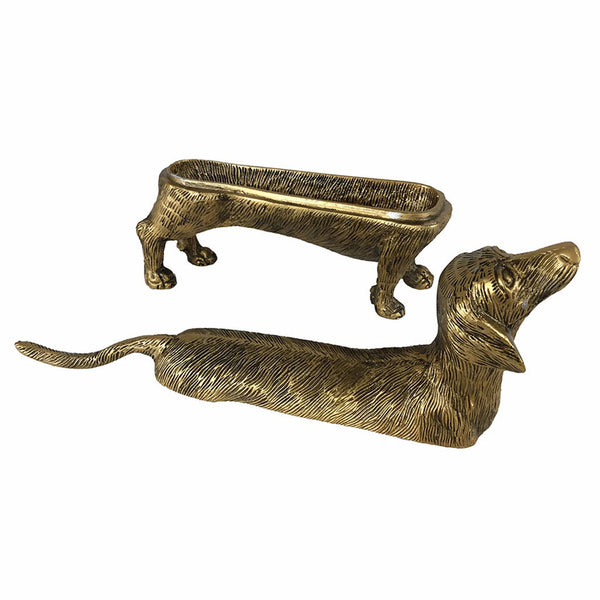 Brass Finish Dog Storage Box - Gifts for You 'n Me