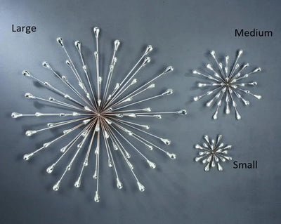 Silver Starburst Wall Art