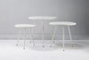 White Metal Side Tables - Set of 3