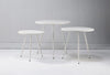 White Metal Side Tables - Set of 3