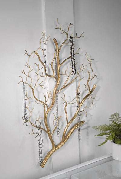 Gold Branch Wall Decor - Metal