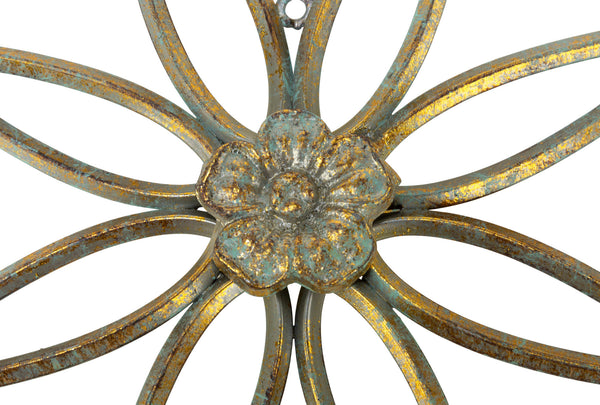 Metal Flower Wall Decor - Set of 3