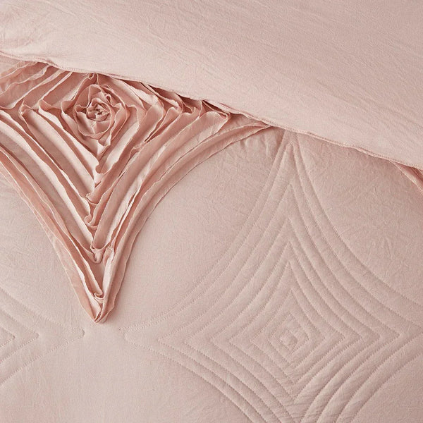 Colette 4 Piece Blush Comforter Set by Madison Park - Gifts for You 'n Me