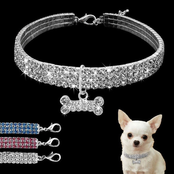 Bling Rhinestone Dog Collar Crystal Puppy - Gifts for You 'n Me