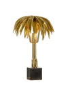 15.5H Gold Wild Palm Table Lamp (Sm) by Wildwood