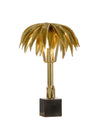 15.5H Gold Wild Palm Lamp (Sm)