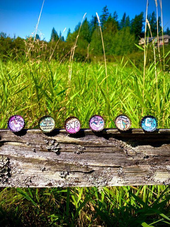Unicorn Dream Big Magnets - Set of 6 - Gifts for You 'n Me