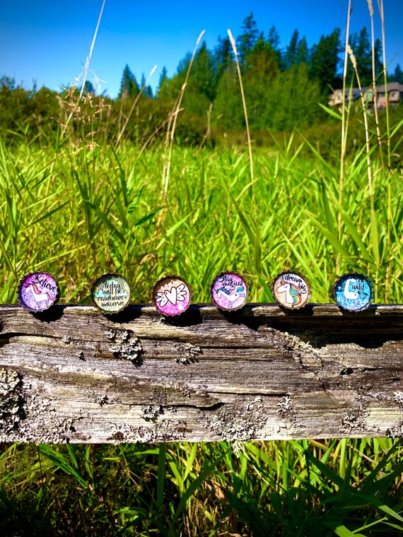 Unicorn Dream Big Magnets - Set of 6