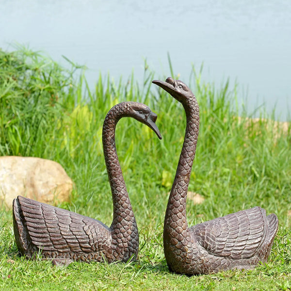 Serene Swans Garden Sculpture - Gifts for You 'n Me