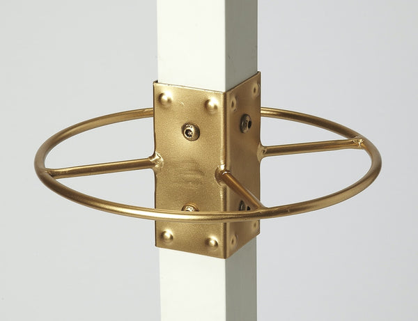 Butler Logan Square White and Gold Coat Rack/Tree