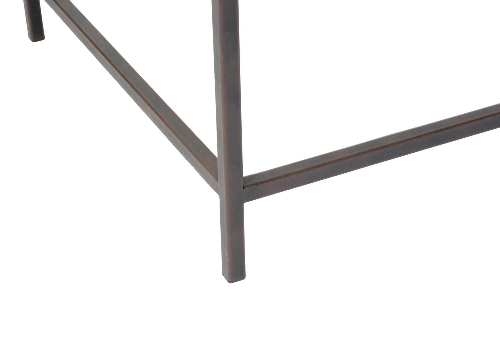 Set of 2 Side Tables with Glass Top Storage Drawer