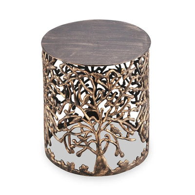 Tree and Lattice Pattern Garden Stool