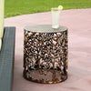 Tree and Lattice Pattern Garden Stool