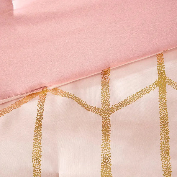 Raina Metallic Printed Comforter Set by Intelligent Design - Gifts for You 'n Me