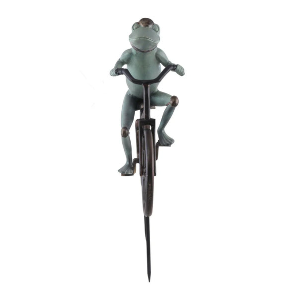 Frog on Bicycle Garden Sculpture - Gifts for You 'n Me