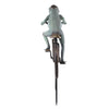 Frog on Bicycle Garden Sculpture