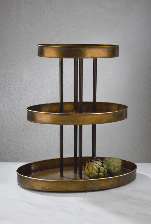 3 Tier Oval Tabletop Display - Gifts for You 'n Me