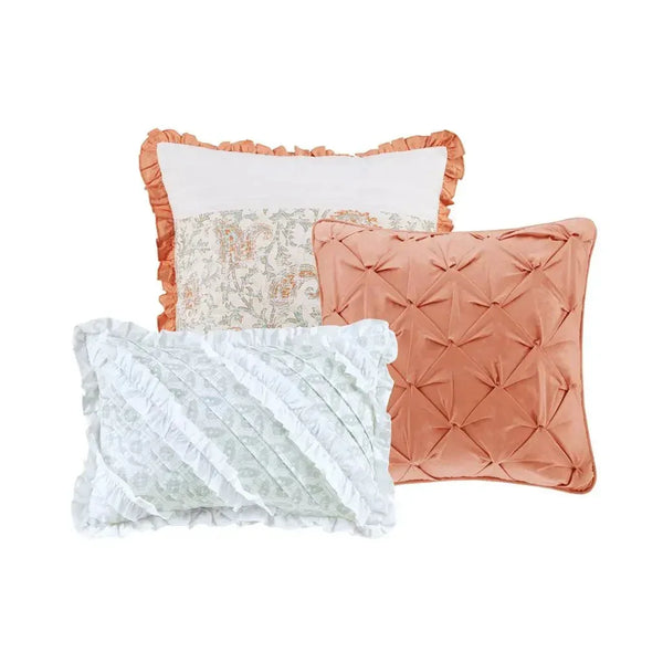 Dawn 9 Piece Cotton Percale Comforter Set by Madison Park - Gifts for You 'n Me
