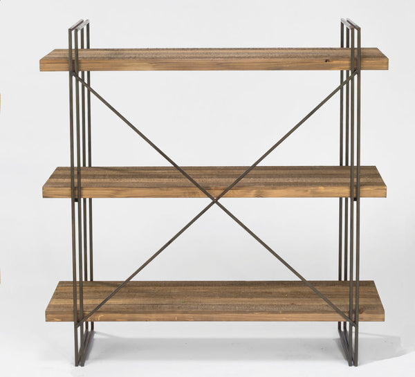 Large 3-Metal and Wood Bookcase and Display Unit - Gifts for You 'n Me