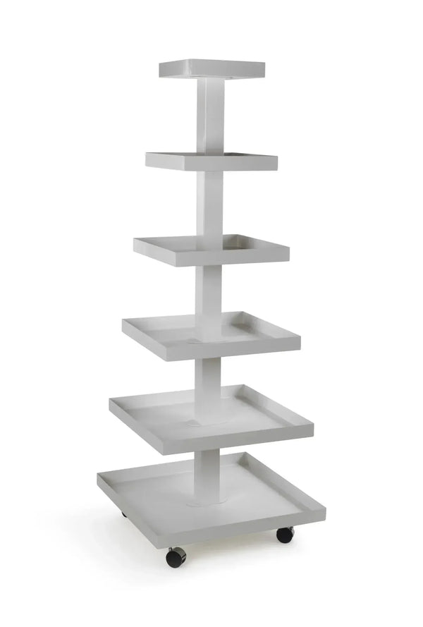 Square 6 Tier Metal Display - White - Gifts for You 'n Me