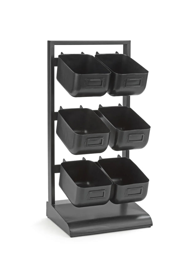 6 Metal Bin Tabletop Display - Gifts for You 'n Me