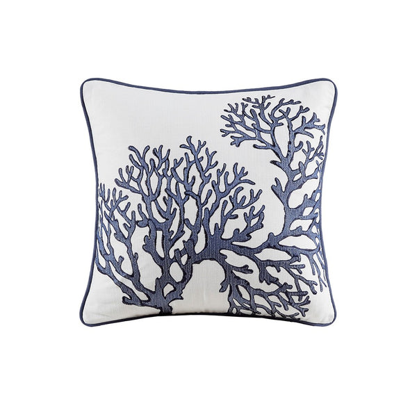 Seaside 4 Piece Cotton Coverlet Set - Navy