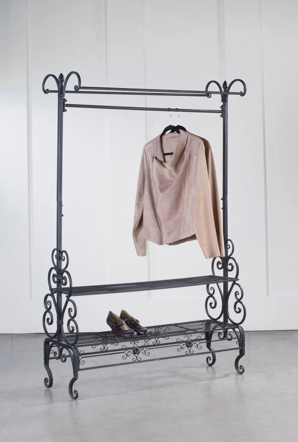 Dark Brown Garment Floor Rack - Gifts for You 'n Me